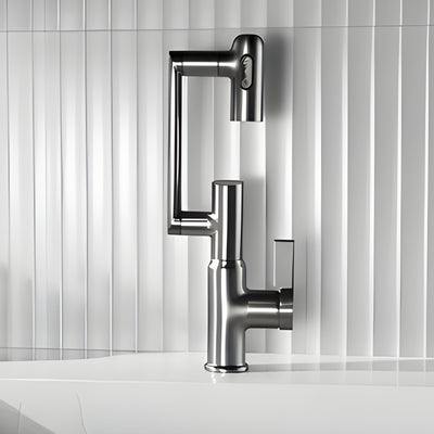 Davor Rotatable Bathroom Faucet with Temperature Display-DF2401