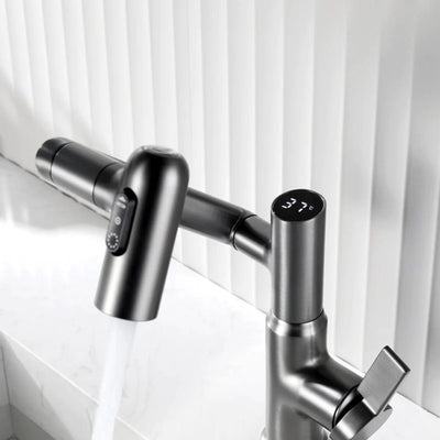 Davor Rotatable Bathroom Faucet with Temperature Display-DF2401